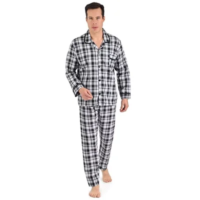 Set de Pijama Abierta de Manga Larga y Pantalón Starwest para Hombre