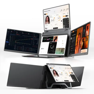 Monitor Extensor Triple de 156" para Portátil Ladomi