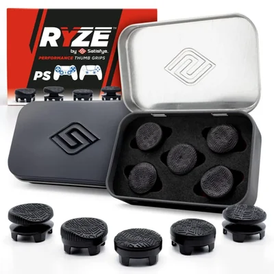 Almohadillas para pulgares Gaming Satisfye Ryze 5 grips para sticks PS4 PS5 y Switch