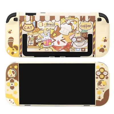 Funda Switch2 blingkiyo Gato Calicó con Dock y Agarre