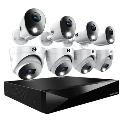 Sistema de cámaras de seguridad Night Owl de 12 canales con audio bidireccional