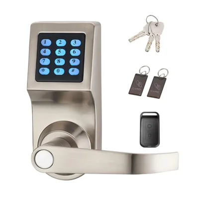 Cerradura digital HAIFUAN – control remoto tarjeta código y llave