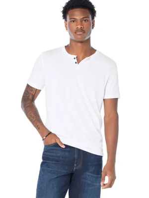 CAMISA Lucky Brand Burnout Blanca Talla L