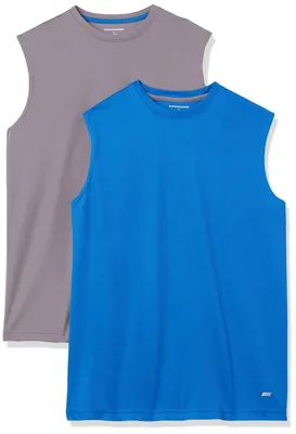 Pack de 2 musculosas para gimnasio para hombre Amazon Essentials