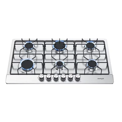 Parrilla de gas 6 quemadores 86 cm Acero Inoxidable EUROGAR EU6AI