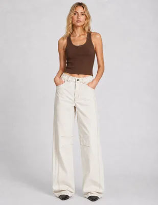 Jeans Barrel Bolsa Cuadrada Para Mujer