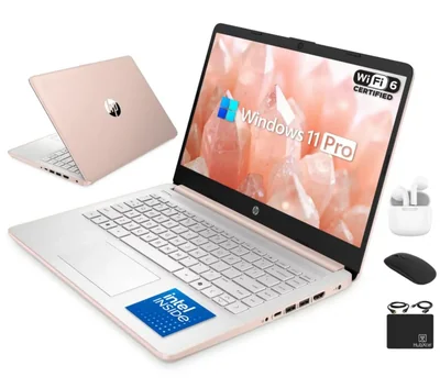Laptop HP 14" Intel N4500 8 GB 628 GB Windows 11 Pro Oro Rosa