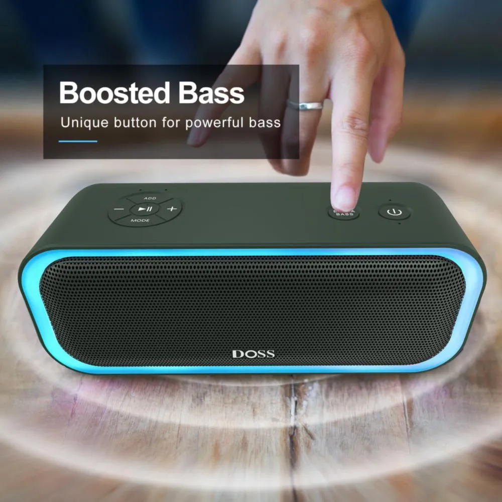 Bocina Bluetooth DOSS SoundBox Pro 20W Stereo Sound IPX6