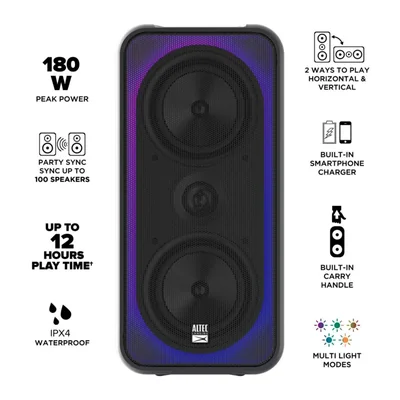 Bocina inalámbrico para fiestas Altec Lansing Shockwave 200 180W