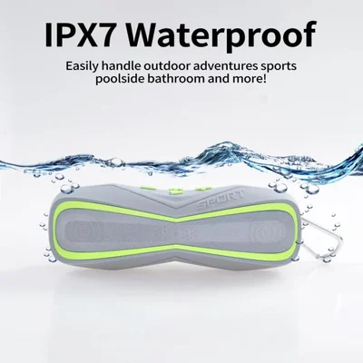 Bocina Bluetooth Combess impermeable IPX7 portátil verde