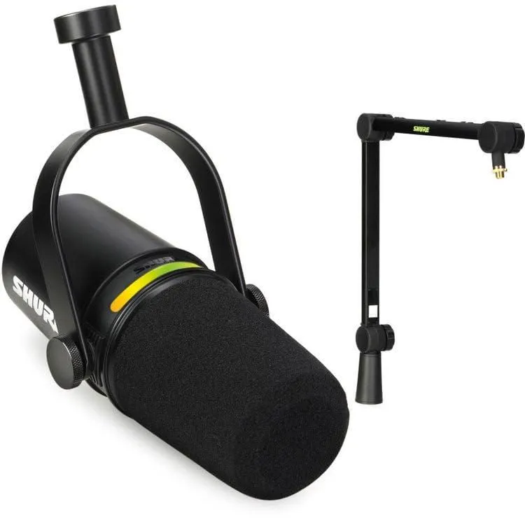 Micrófono Shure MV7+ Podcast USB‑C/XLR Negro