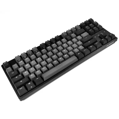 Teclado DURGOD Taurus K320 TKL USB‑C rojo gris espacial