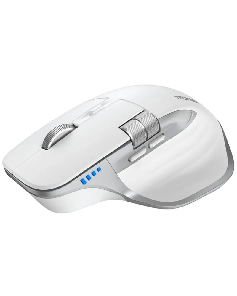 Ratón Inalámbrico TECKNET Bluetooth Recargable Blanco
