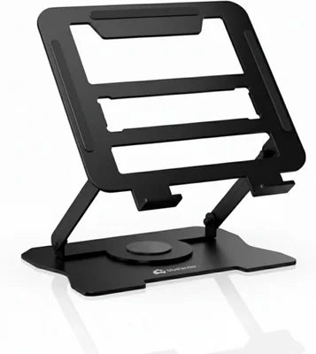 Bluelander Soporte para Laptop, Compatible con Computadora, Tablet y iPad de 10" hasta 17" Pulgadas, Resistente y Portátil (Negro)