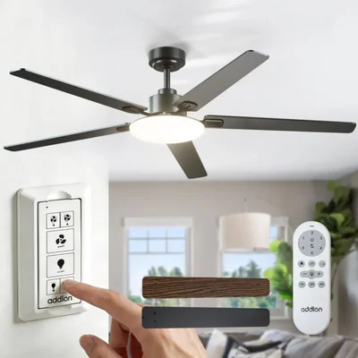 Ventilador de techo addlon 150 cm con luces y control remoto