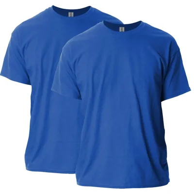 Camiseta Gildan G2000 Azul Real Pack de 2 Talla 2XL