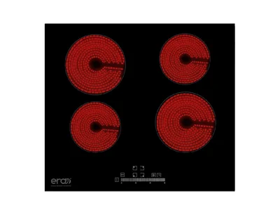 Parrilla Eléctrica de Vitrocerámica Era Energía Renovable de América Pei-4-60 Negro 4 Quemadores 110V 60 cm