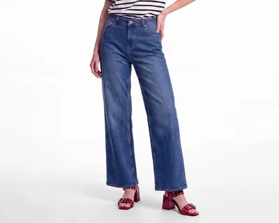 Jeans Oggi Vintage Wide Leg para Mujer