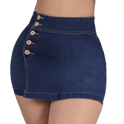 Falda Short Mezclilla Levanta Pompa Sea Brazil Mujer