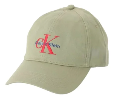 Gorra Calvin Klein Verde Olivo Logo Ajustable Unisex -  Original