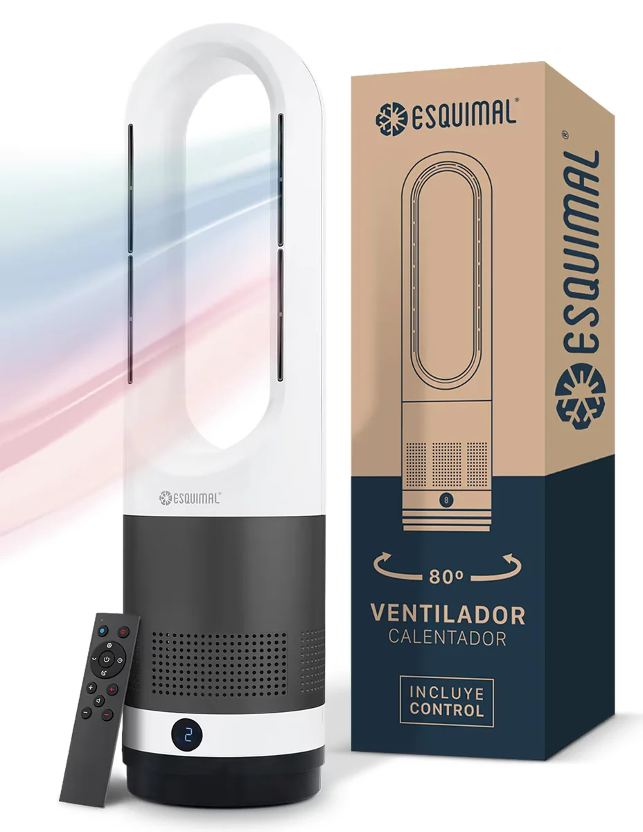 Ventilador 2 en 1 esquimal8 velocidades