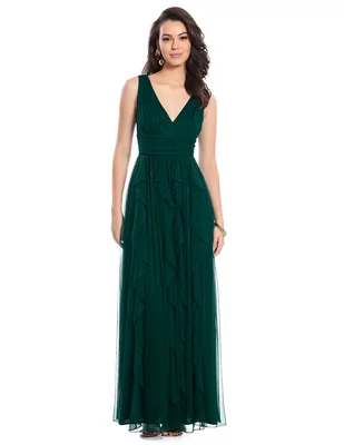 Vestido largo fiesta eva brazzi para mujer