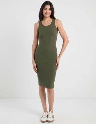 Vestido a la rodilla casual coffee bean juniors para mujer