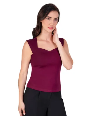 Blusa atelier petite manga corta para mujer