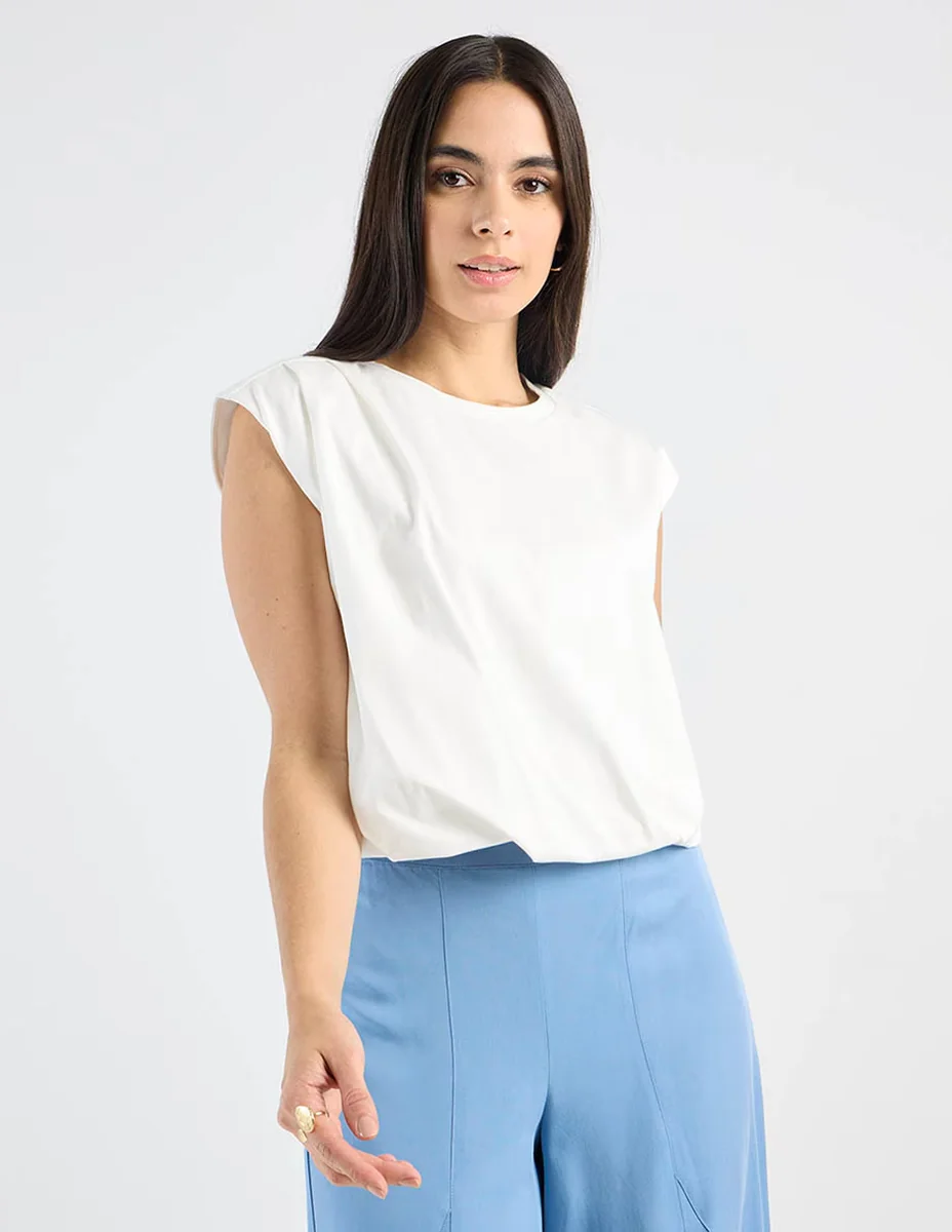 Blusa Petite Studio manga corta para mujer