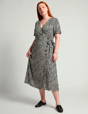 Vestido midi casual lieb plus para mujer
