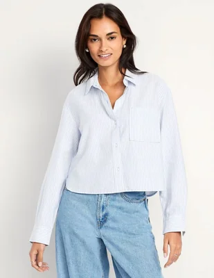 Blusa old navy manga larga para mujer