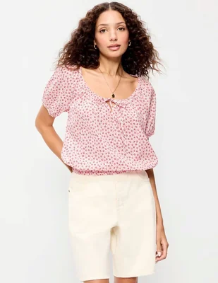 Blusa old navy manga corta para mujer