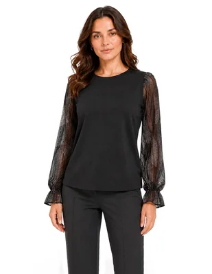 Blusa Foley's manga larga para mujer