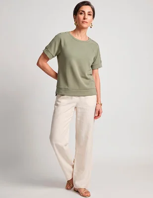 Blusa chico's manga corta para mujer