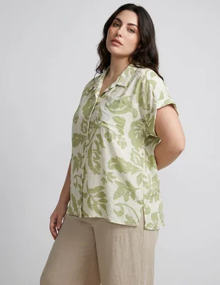 Blusa davinchy manga corta para mujer