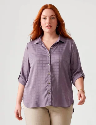 Blusa Davinchy manga larga para mujer