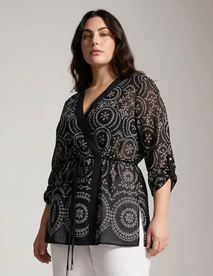 Blusa Davinchy manga 3/4 para mujer