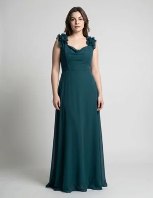 Vestido maxi de fiesta The Pattern escote V para mujer