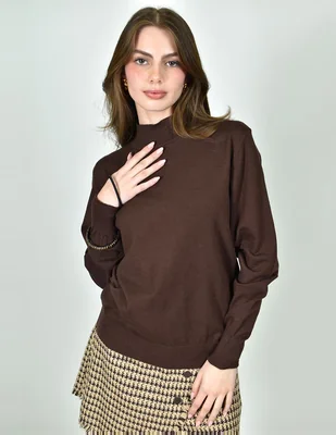 Blusa roman fashion manga larga para mujer
