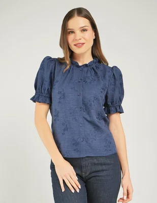 Blusa Parallel manga corta para mujer