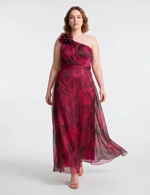 Vestido largo de fiesta the pattern escote medio