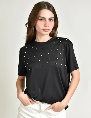 Blusa Roman Fashion manga corta para mujer