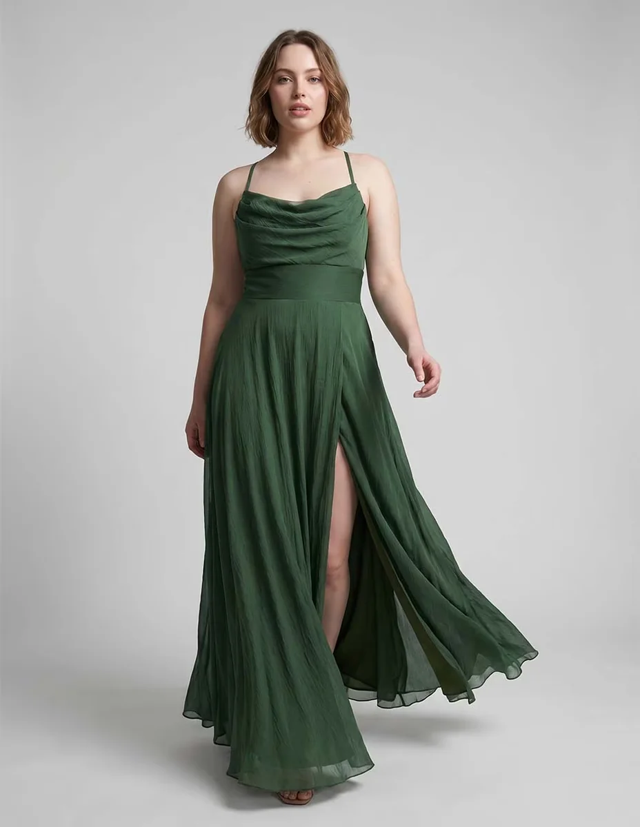 Vestido maxi de fiesta the pattern escote corazón