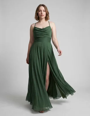 Vestido maxi de fiesta the pattern escote corazón