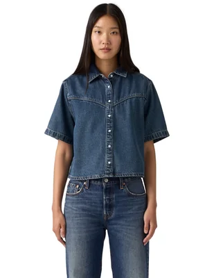 Blusa camisera levi's manga corta para mujer