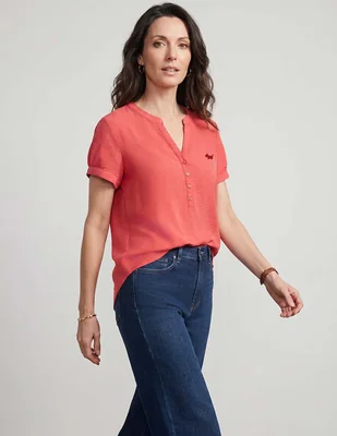Blusa Ferrioni abierta para mujer