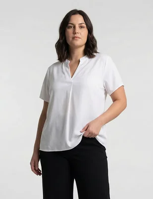 Blusa Lieb Plus manga corta para mujer