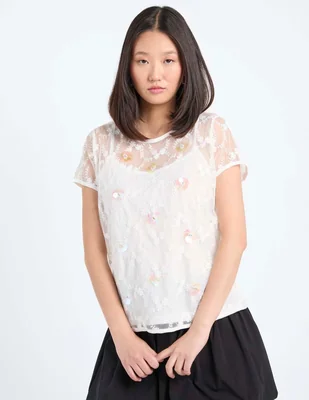 Blusa Biography manga corta para mujer