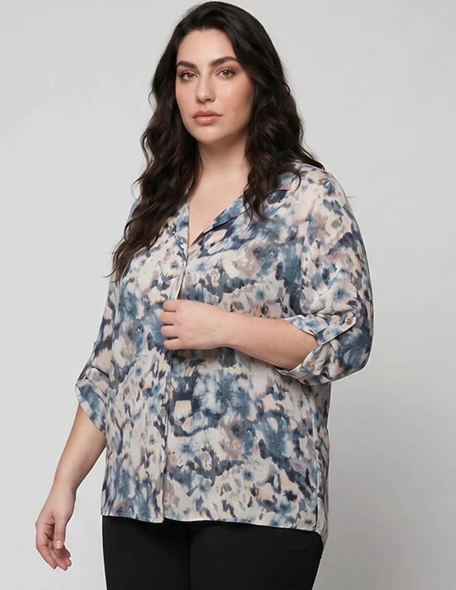 Blusa Davinchy manga 3/4 para mujer