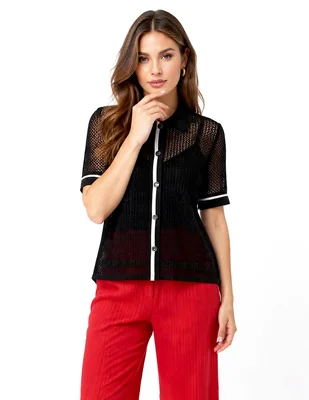 Blusa Foley's manga corta para mujer